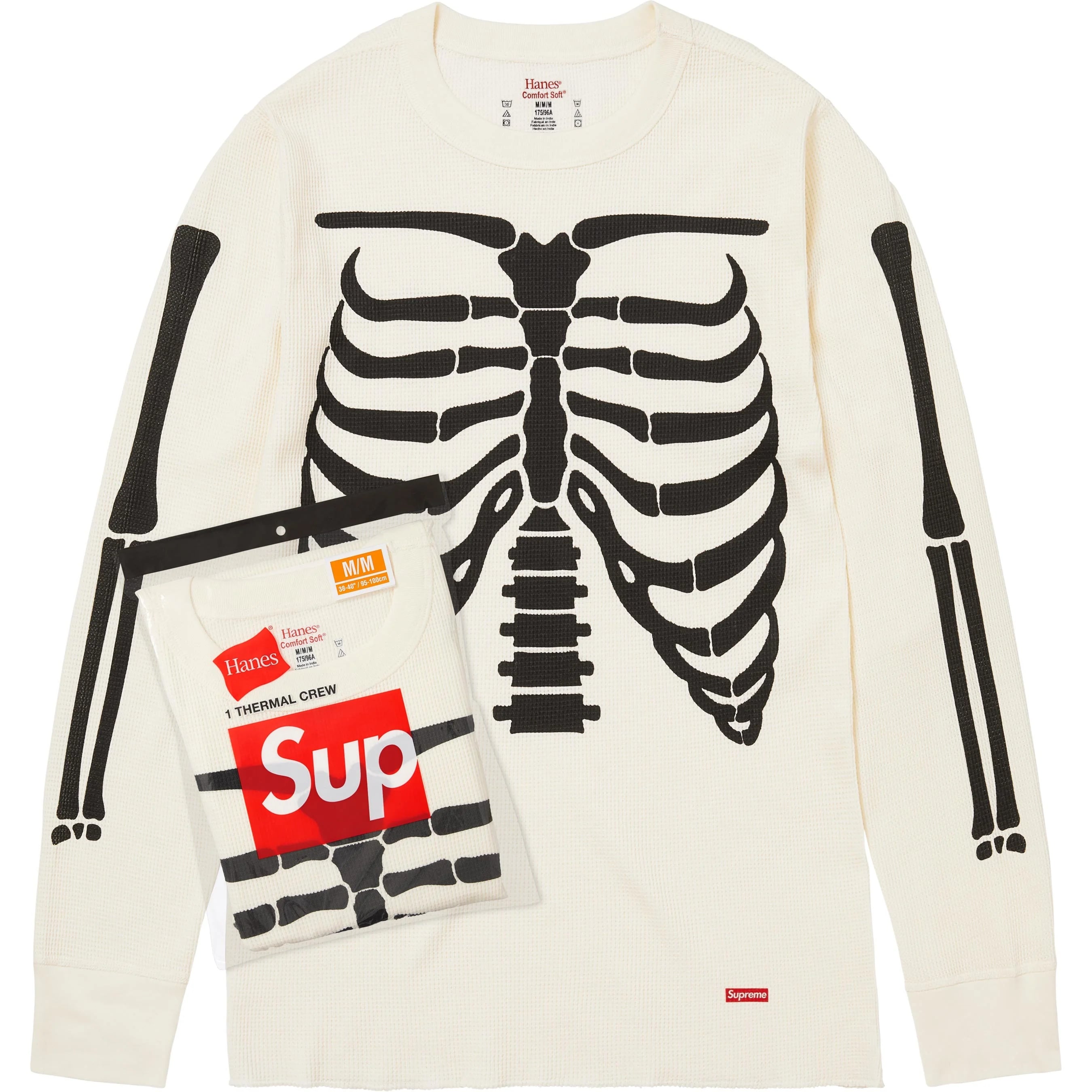 Supreme®/Hanes® Bones Thermal Crew (1 Pack) view 6
